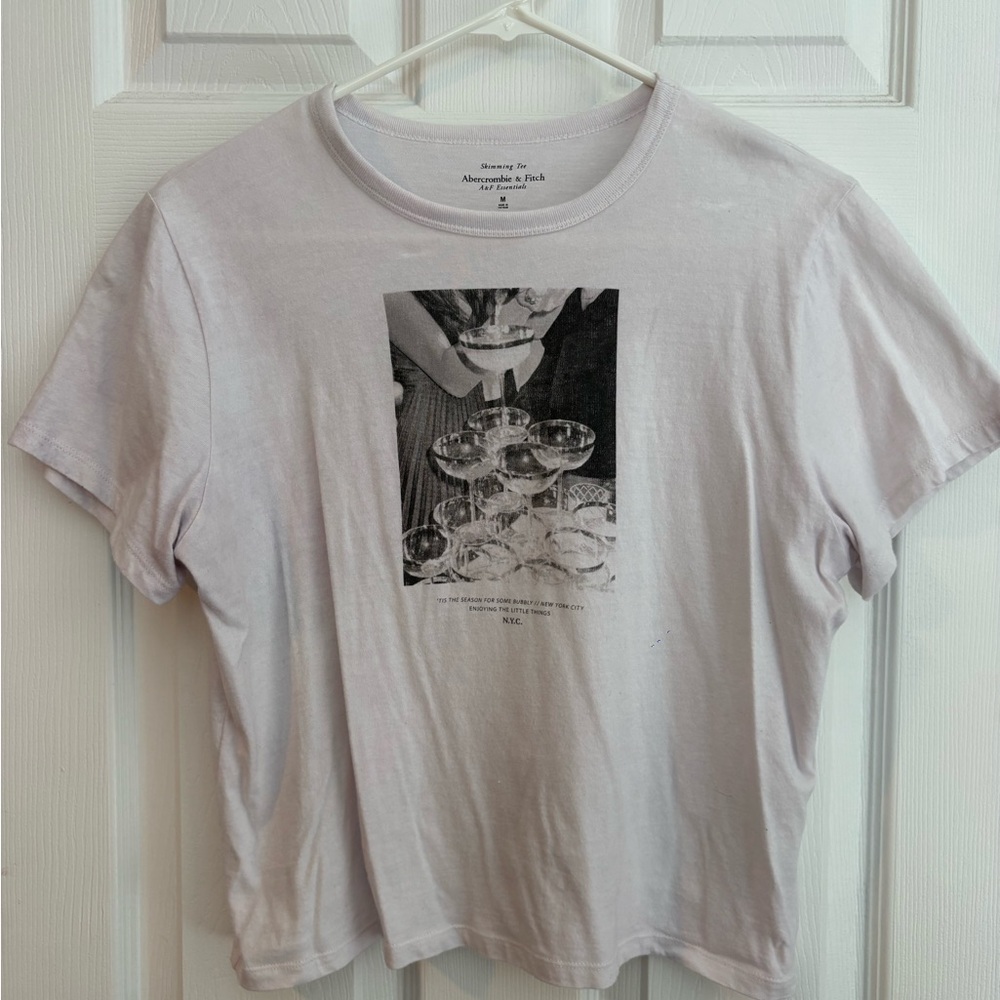 Abercrombie & Fitch Cream Skimming Tee